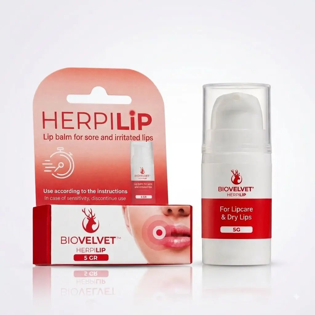 BioVelvet™ Herpilip – Intensive Treatment Balm for Cold Sores & Damaged Lips (5g) - BIOVELVET™
